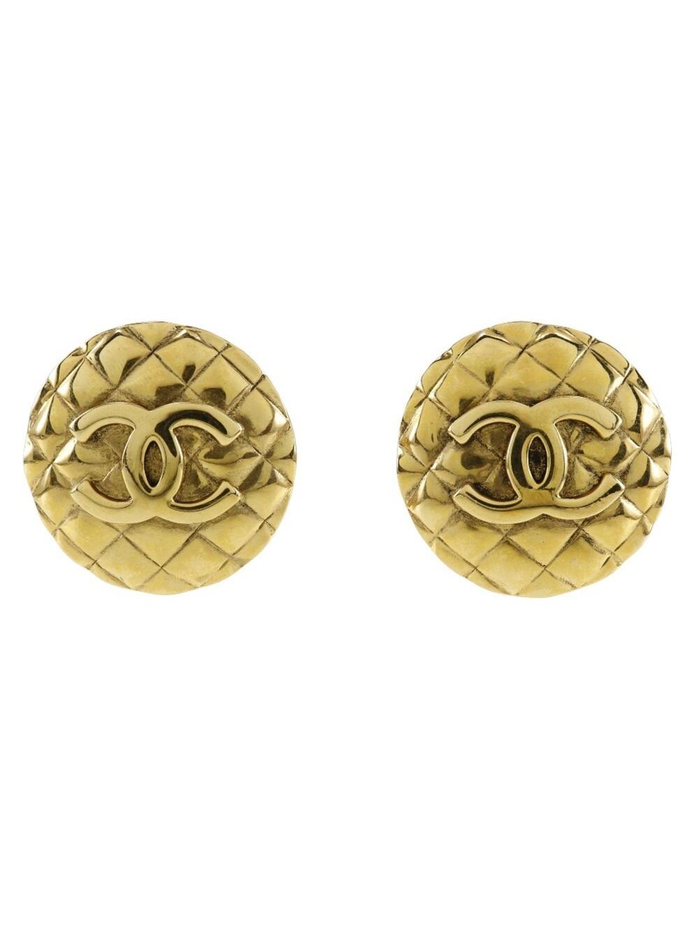 Chanel Cc Logo Clip-On Earrings Metal #228790C96B